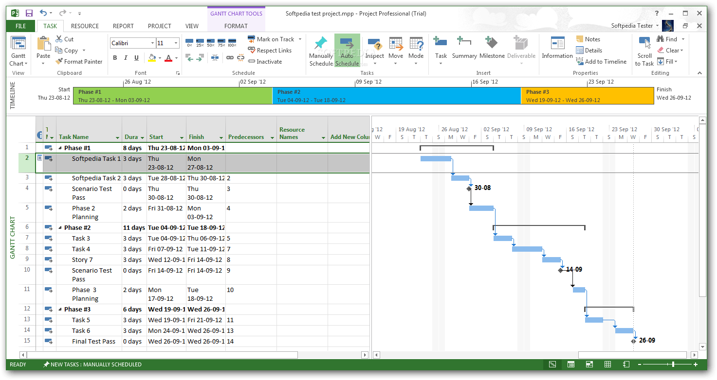 ms office timeline