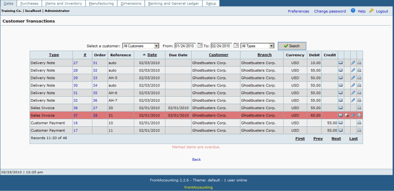 software categories in accounting