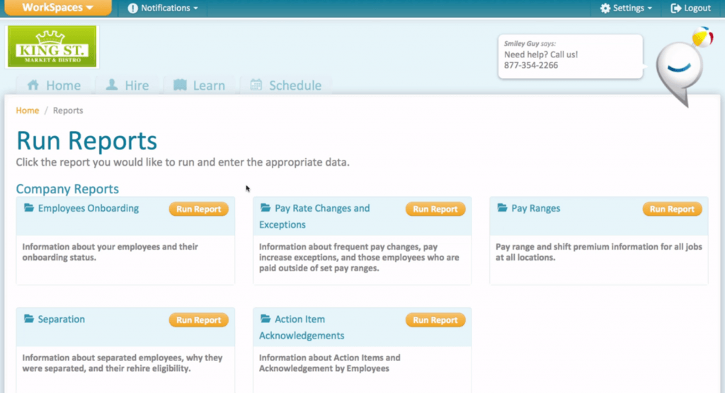 PeopleMatter Reports Screenshot