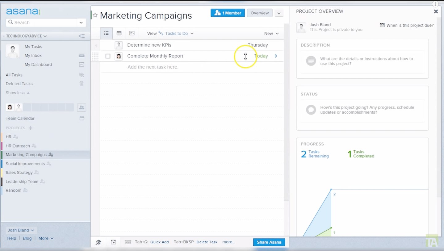 Asana Project Metrics