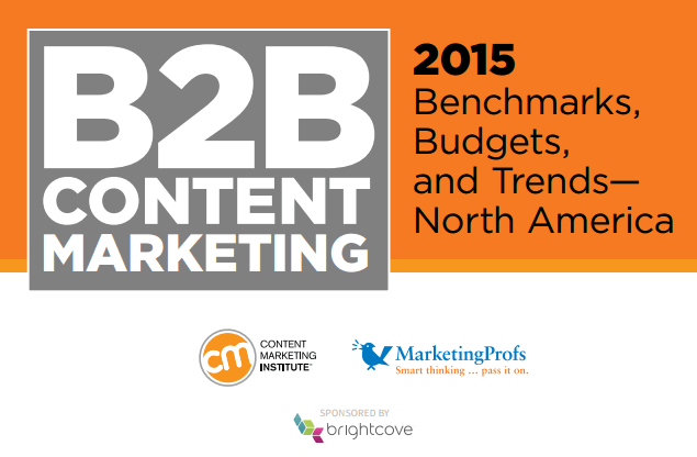 Co-branded study example with Content Marketing Institute, Brightcove, and MarketingProfs