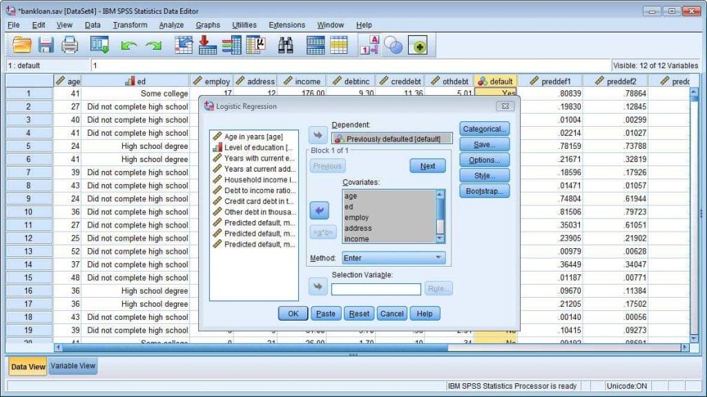 spss tools for data analysis