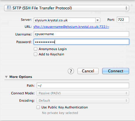 use filezilla for sftp on a mac