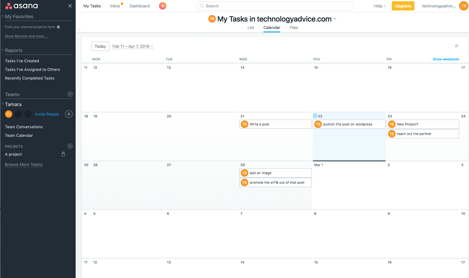 asana vs basecamp calendar