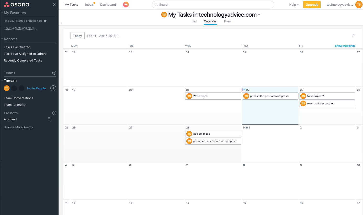 basecamp 3 calendar view