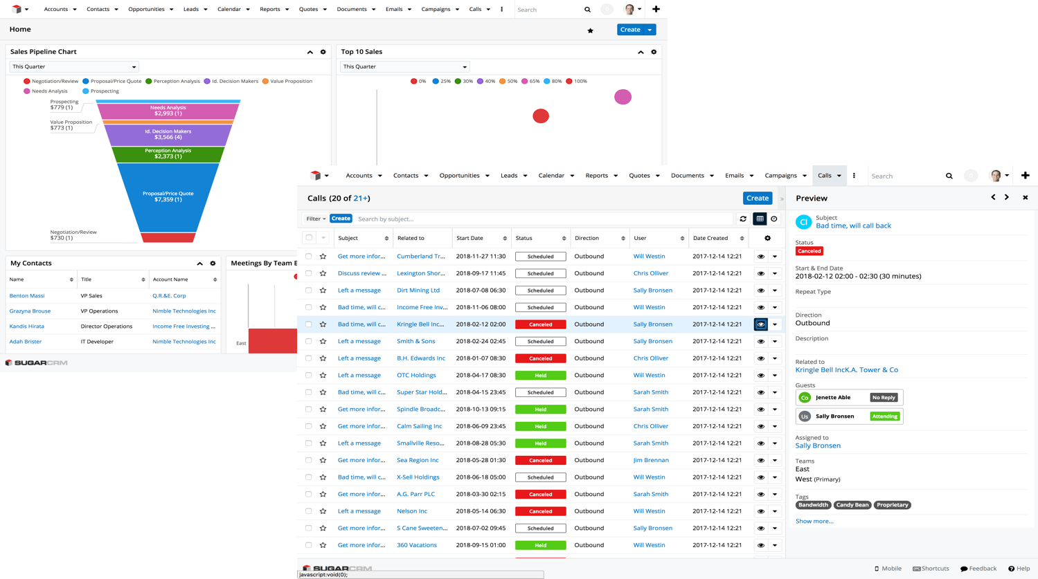 Salesforce Comparison Chart