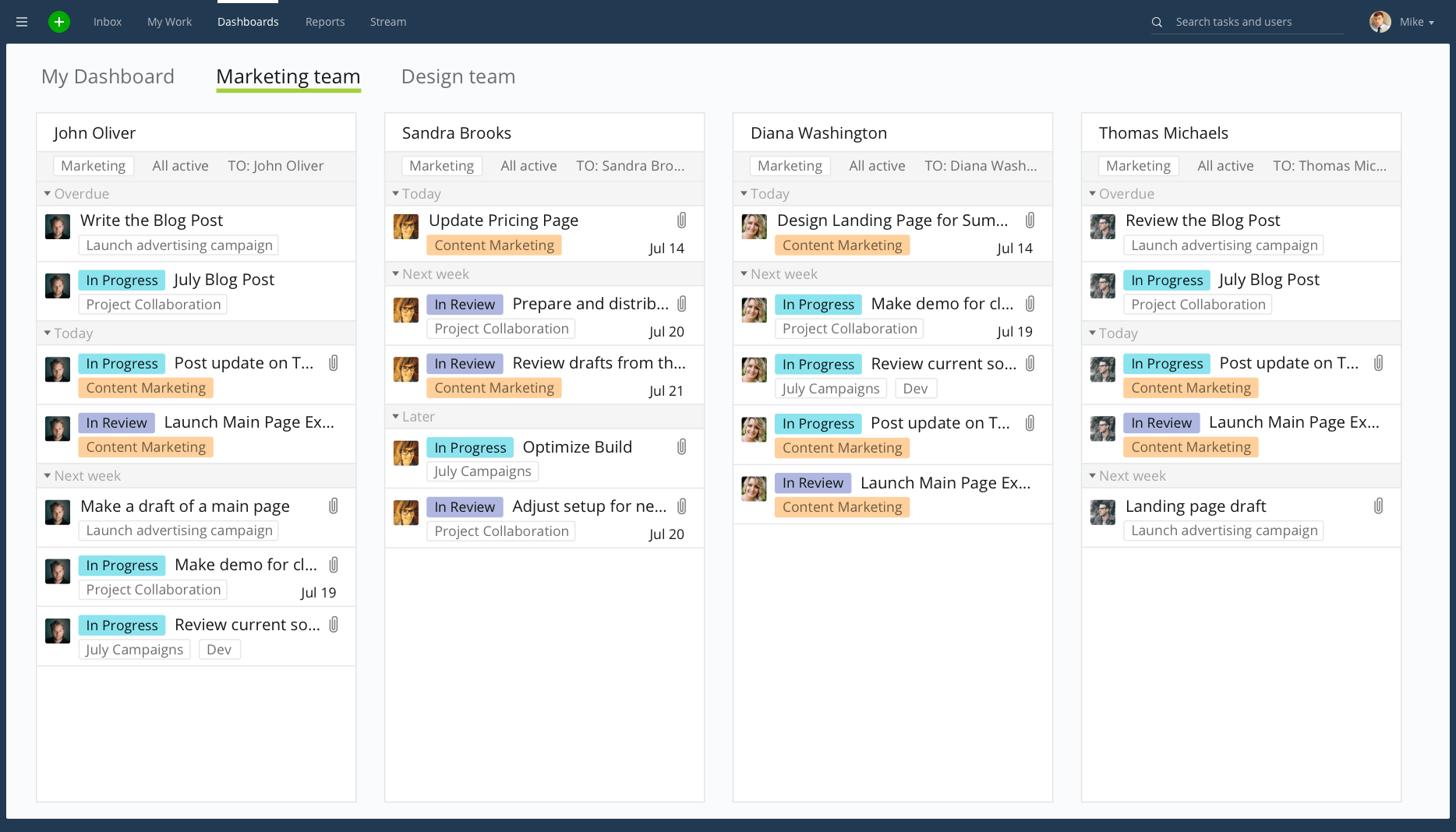 manage projects with wrike.