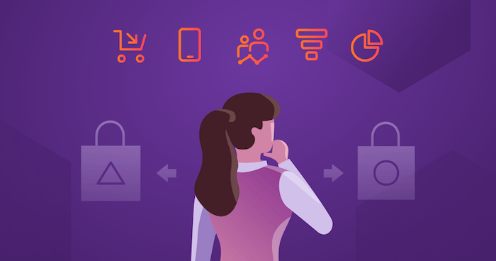 customer interactions on website or app