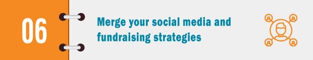 merge social media and fundraising strategies