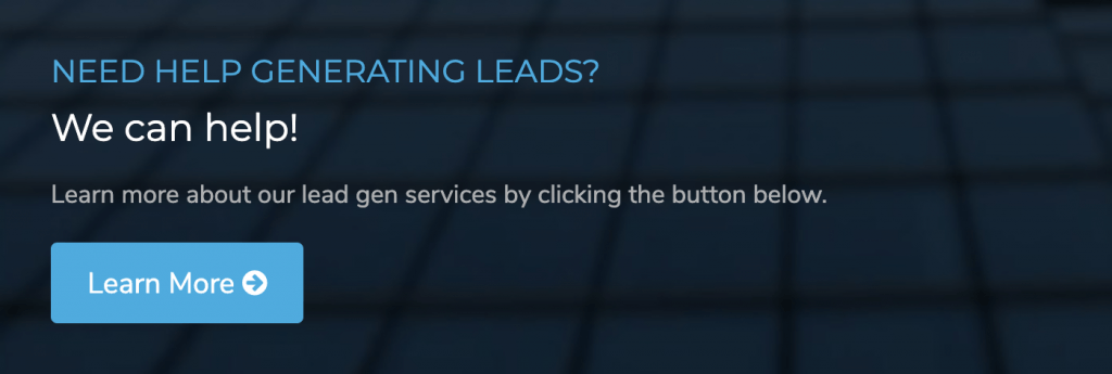 Click this banner to learn more about our services.