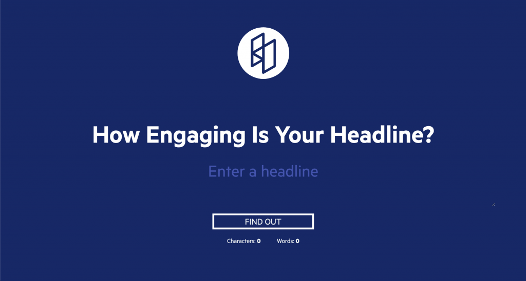 Screenshot of Sharethrough's Headline Analyzer from their website.