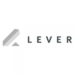 Official logo for Lever, an applicant tracking and recruiting software.
