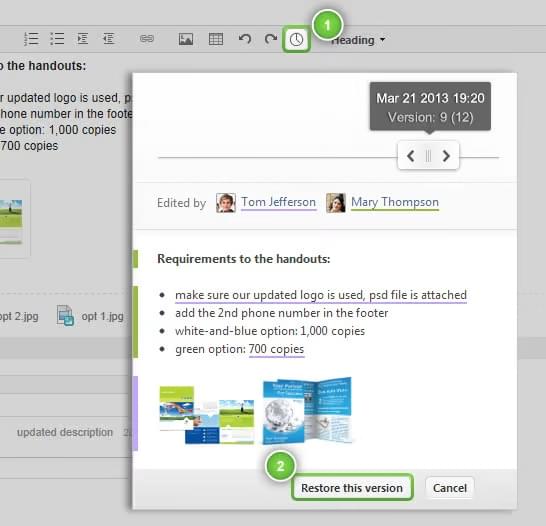 Wrike's live editing capabilities support real-time collaboration among team members.