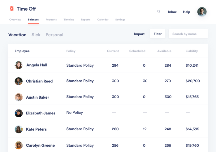 Zenefits’ time-tracking tool includes built-in employee scheduling.