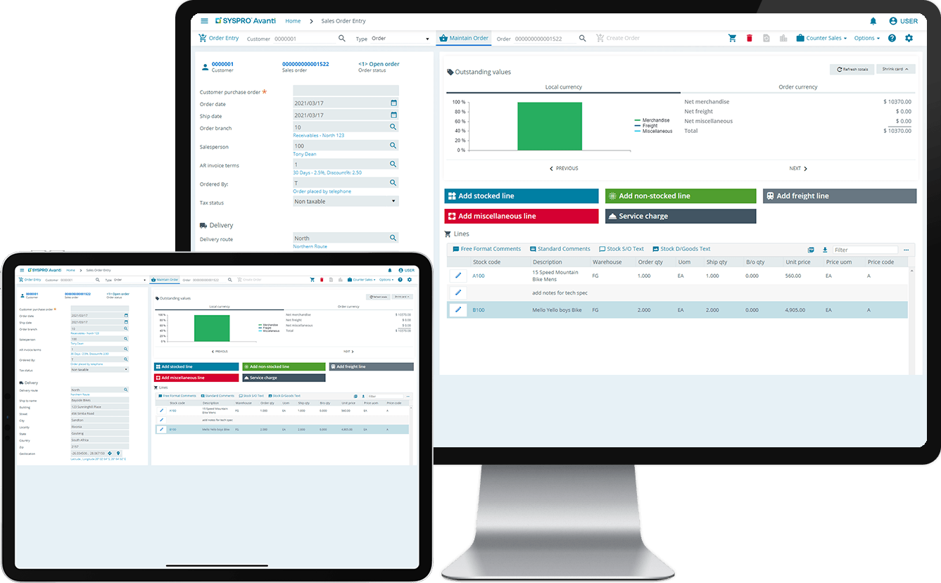 SYSPRO ERP budgeting.