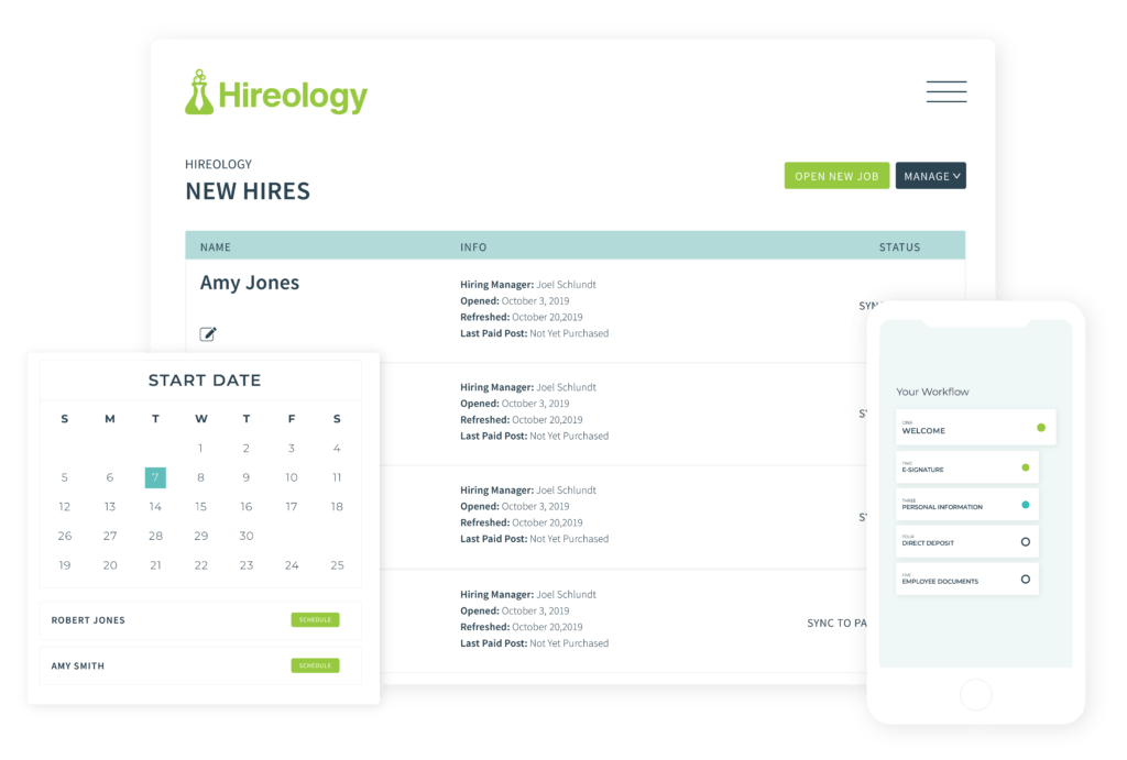 hireology new hire checklist for onboarding.
