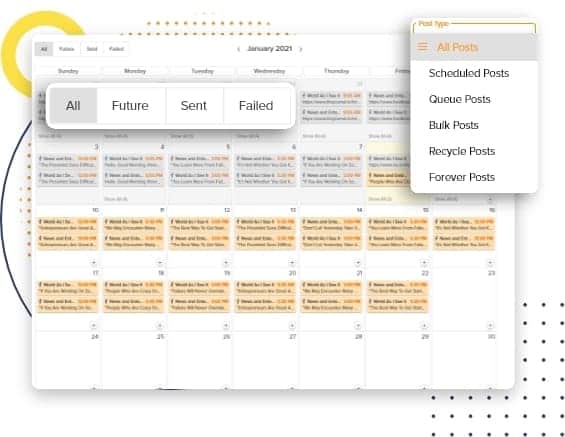 Social Champ social media scheduling dashboard.