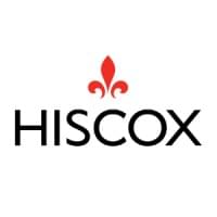 Hiscox cyber insurance logo.