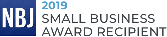NBJ 2019 Small Business Award Recipient badge.