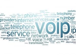 A concept art of VoIP.